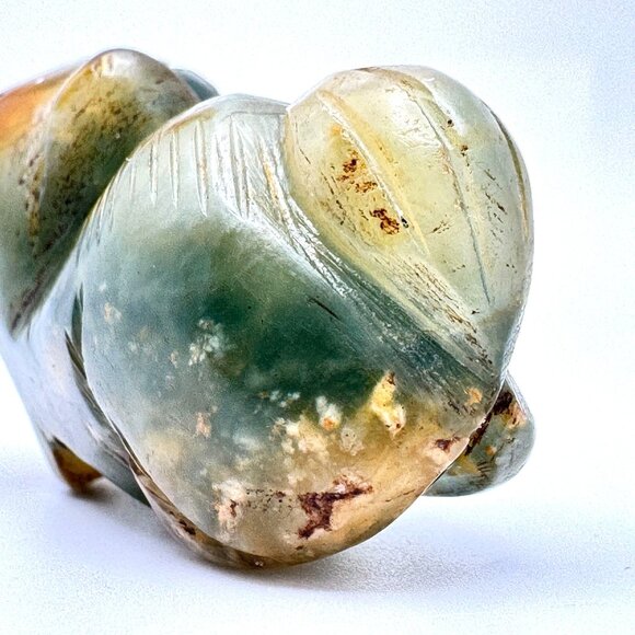 Jade Carved Mythical Beast Monkey? Figurine Rustic Stone Antique 17 c ? - Picture 9 of 11